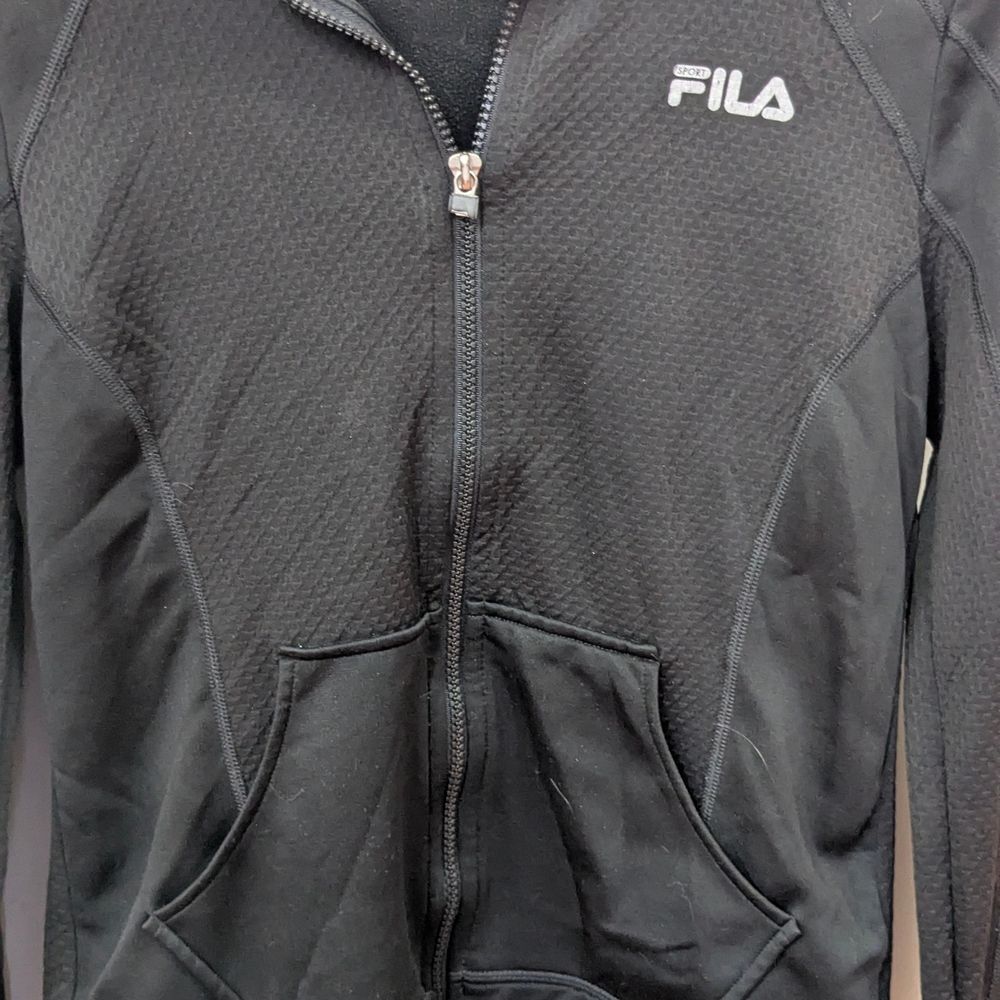 Fila Black Zip-Up Jacket - Picture 9 of 11